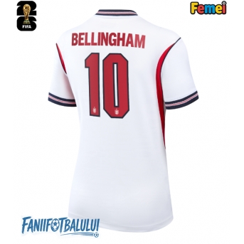 Anglia Jude Bellingham #10 Echipament de Fotbal Replică Mondial 2026 Femei Acasa